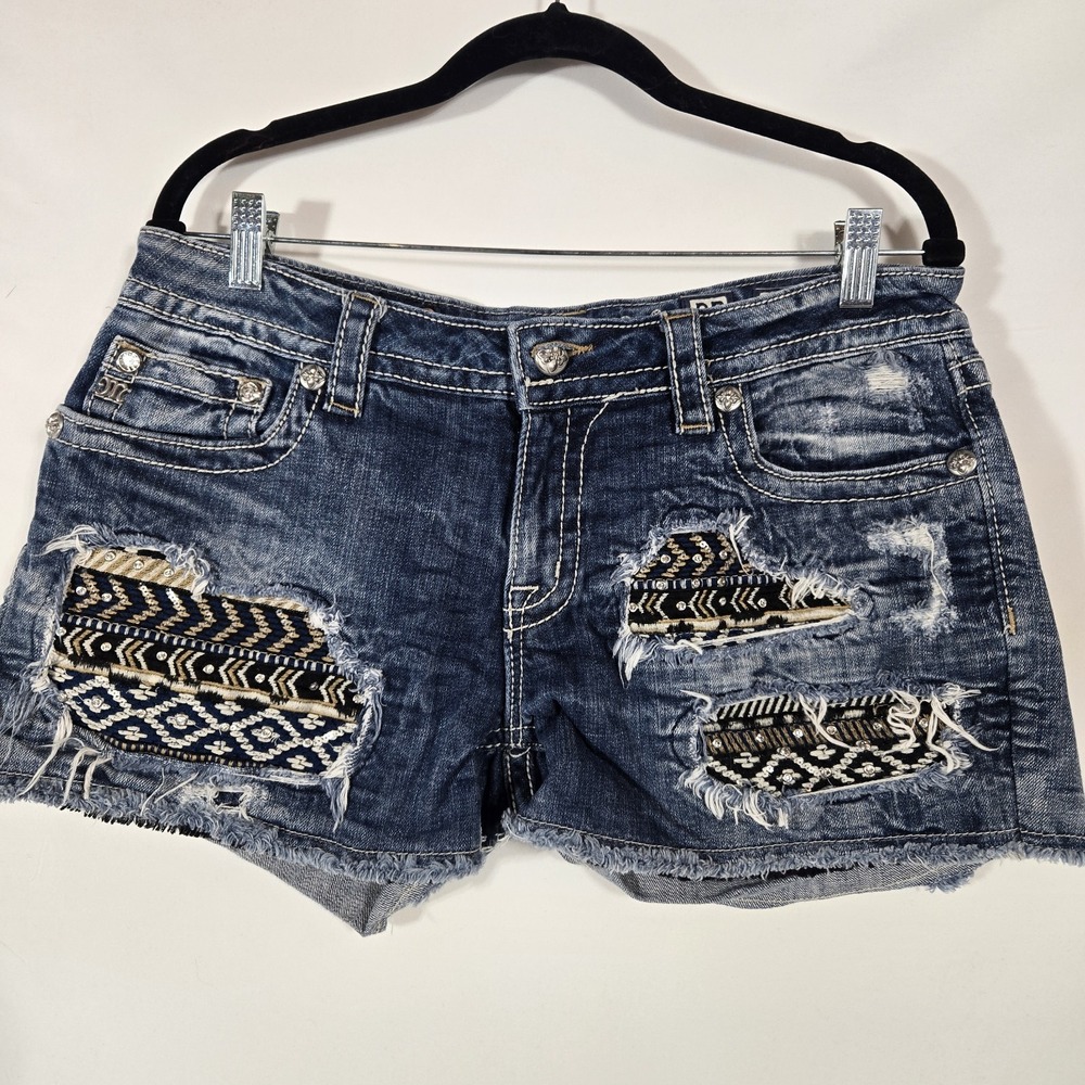 VIntage Miss Me Denim Cutoff Classic Y2K Shorts | Women's Size Large